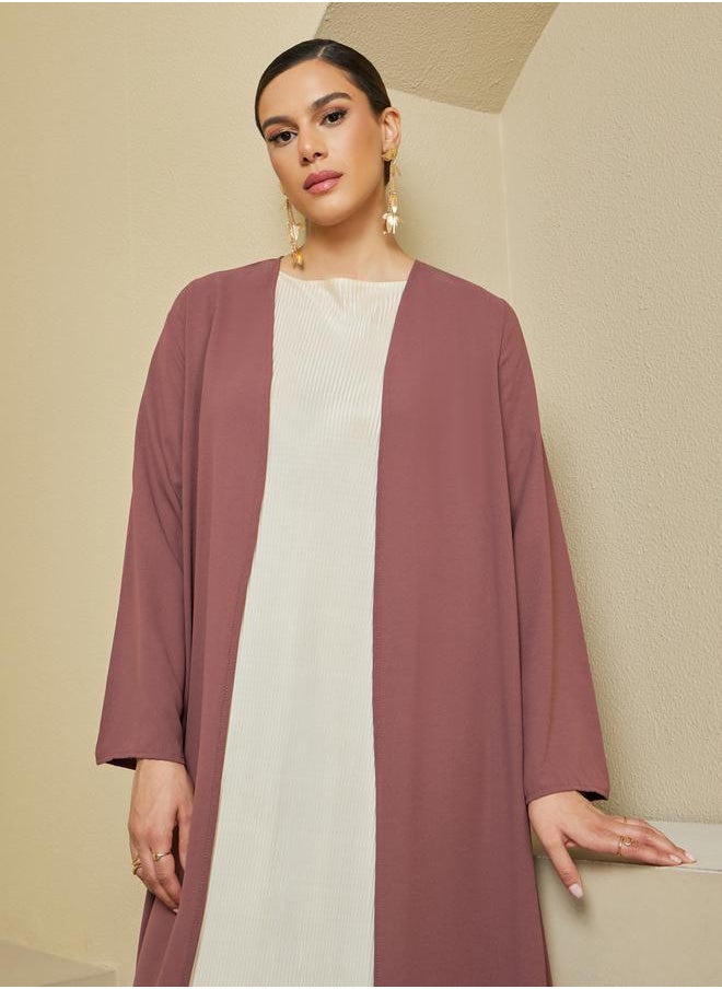 Styli - Front Open Crepe Abaya - Image 1