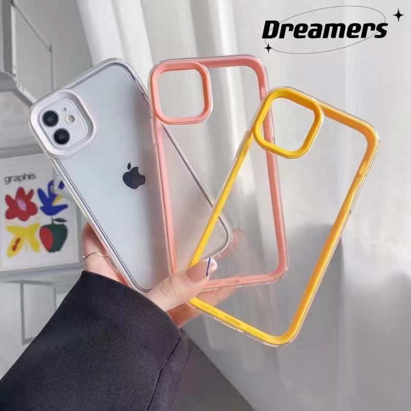 17 Candy Contrasting Color Three-In-One Frame Suitable for Iphone13Pro Mobile Phone Case Apple 14Promax Protective Cover - Image 2