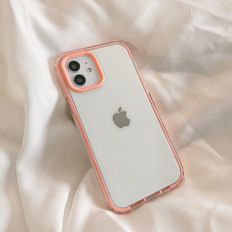 17 Candy Contrasting Color Three-In-One Frame Suitable for Iphone13Pro Mobile Phone Case Apple 14Promax Protective Cover - Image 5