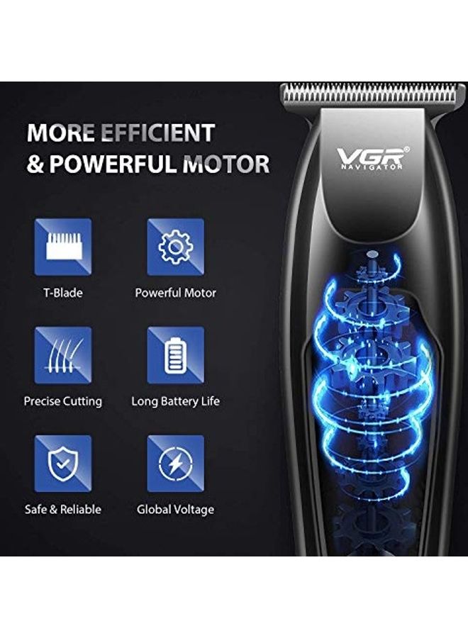 VGR V-070 Hair Clipper Set Black - Image 3