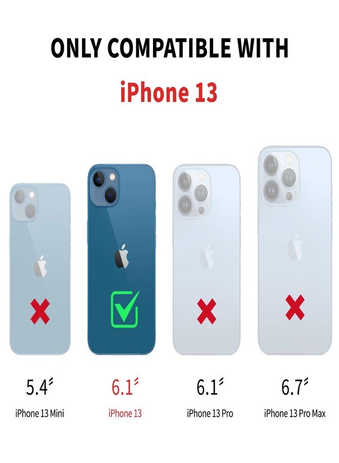 DJDUCK Designed for iPhone 13 Case Wallet, Card Holder Case with [2 Screen Protectors][Magnetic Clasp Folio Cover][RFID Blocking Leather] Shockproof Women Men Cases 6.1" for Apple 13 Light Brown - Image 2