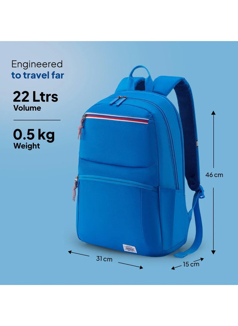 AMERICAN TOURISTER American Tourister Braydon Laptop Backpack 22L - Pool Blue - 1 Year Global Warranty  - Image 4