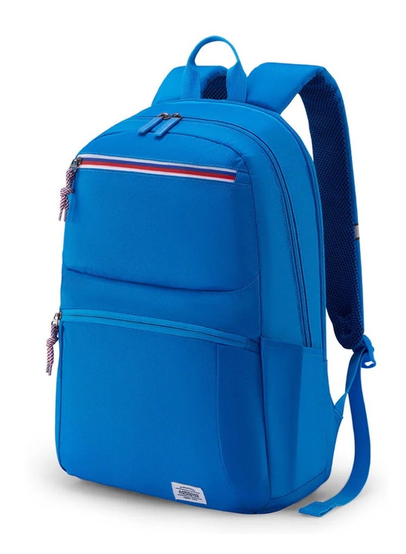 AMERICAN TOURISTER Braydon 15.6" Laptop Backpack 23L Capacity, Polyester, Pool Blue|Adjustable Strap|Ergo Back & Shoulder|Bottle Holder|Front Pocket - 1 Year International Warranty - Image 1