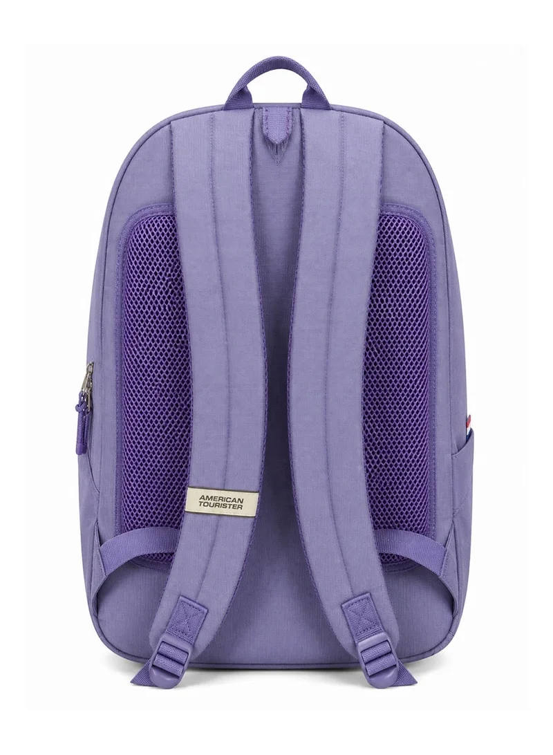 American Tourister Pool Blue / Purple Braydon 15.6" Laptop Backpack 23L Capacity, Polyester|Adjustable Strap|Ergo Back & Shoulder|Bottle Holder|Front Pocket - 1 Year International Warranty  | Best Price UAE