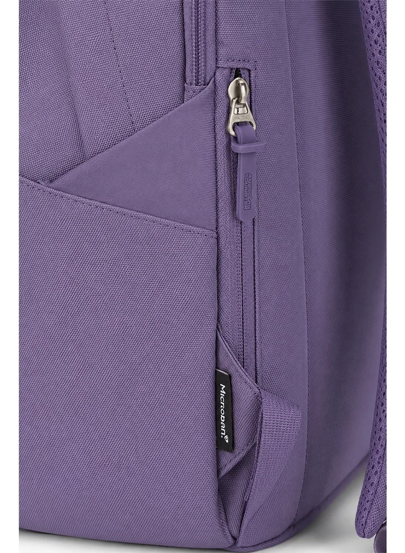 American Tourister Pool Blue / Purple Braydon 15.6" Laptop Backpack 23L Capacity, Polyester|Adjustable Strap|Ergo Back & Shoulder|Bottle Holder|Front Pocket - 1 Year International Warranty  | Best Price UAE