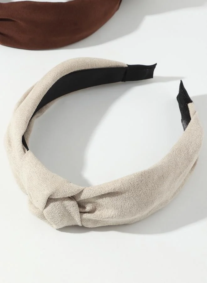 تايك تو طقم من قطعتين - عصابة رأس ملتفة صلبة