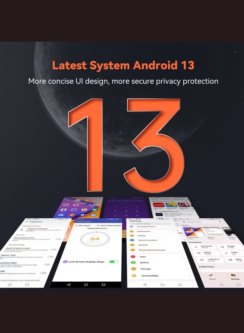 Cubot Kingkong 9 Rugged Smartphone 120hz 6.583-Inch Screen 12GB RAM+256GB ROM 10600mAh Battery 33W Fast Charging 100MP Main + 24MP Night Vision Camera NFC Black - Image 5