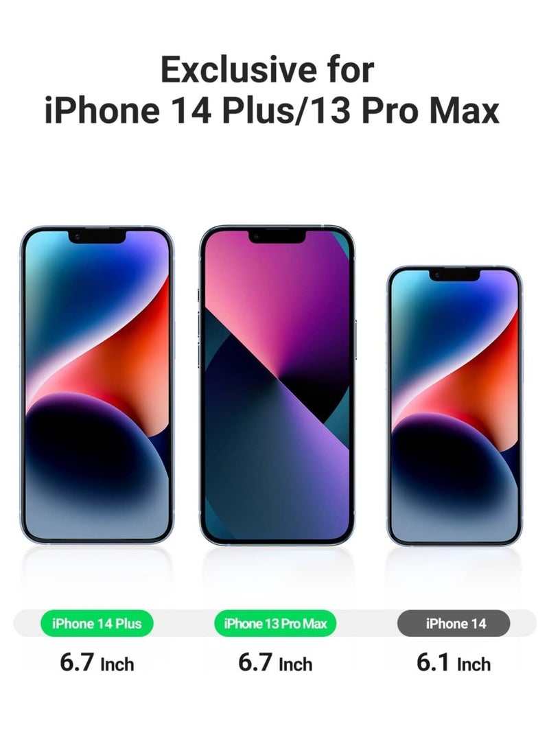 ELTRAZONE iPhone 14 Plus Case [2 Pack] – Tempered Glass Screen Protectors, Ultra Slim Crystal Clear, Shockproof Protective Glass for iPhone 14 Plus 6.7" (2022) - Image 2