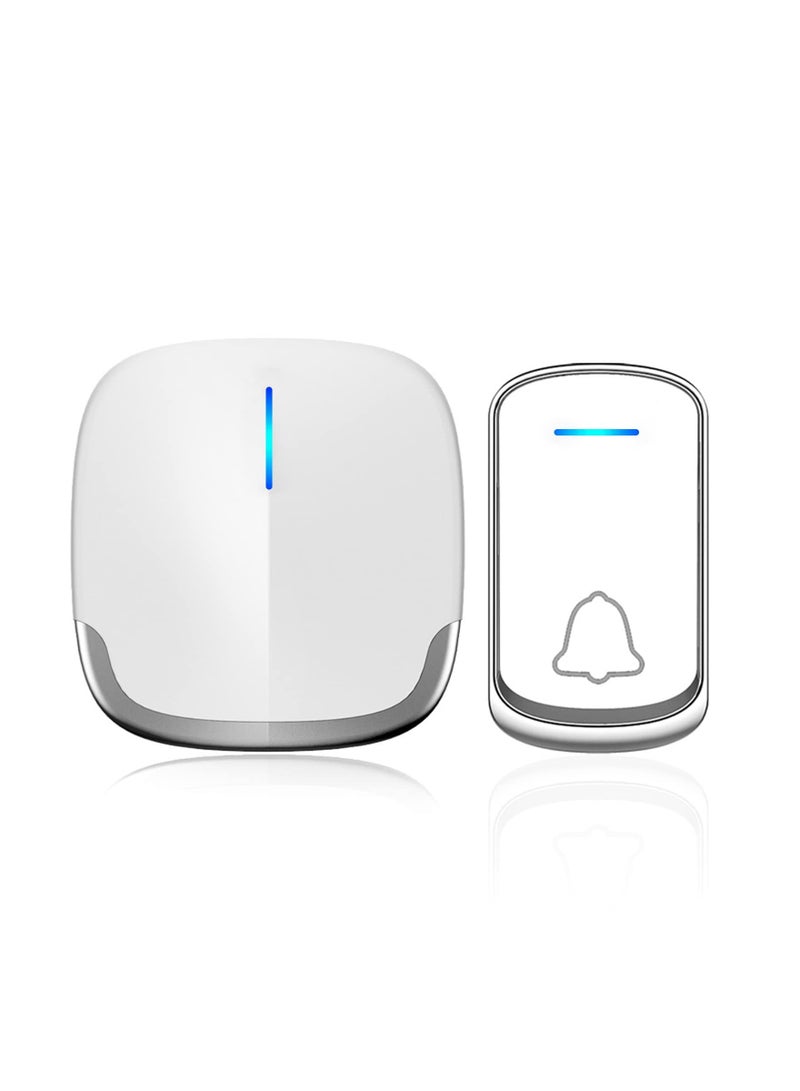 SYOSI Wireless Doorbell, Plug-in Door Bells & Chimes for Home Classroom Business, Expandable Waterproof Door Chime Kits Battery Operated, 58 Melodies, 5 Levels Volume, 850 Ft Range  - Image 1