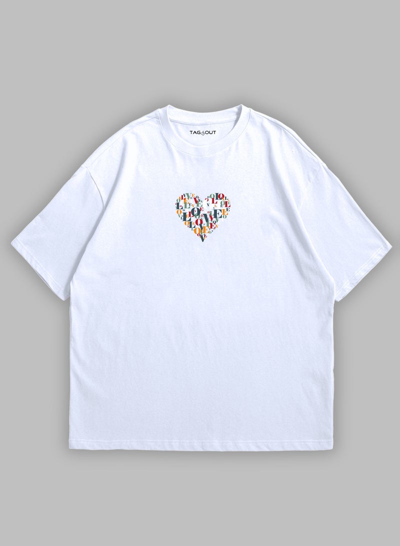 TAG OUT Unisex Summer Oversized Loose T-shirt Drop Shoulder Boxy Fit  - Image 3