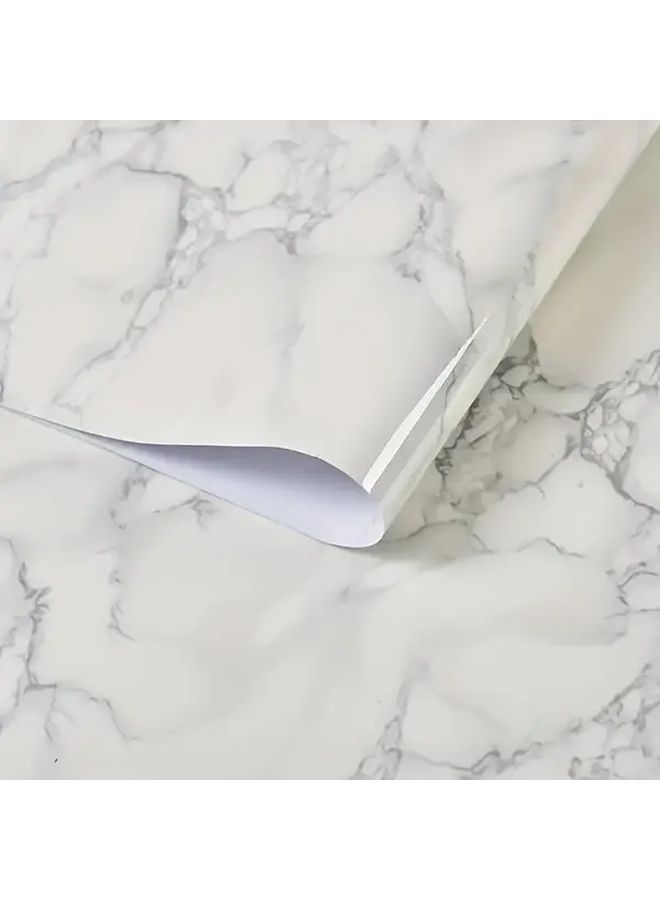 White Marble Self Adhesive Peel and Stick Wallpaper Easy Install 28364 - Image 5