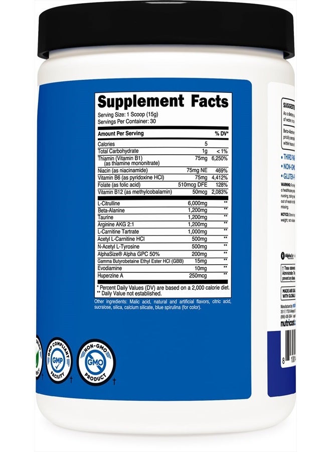 Nutricost Stim-Free Pre-Workout, 30 Servings (Pink Lemonade) - Caffeine Free, Stimulant Free, Non-GMO, Gluten Free  - Image 4