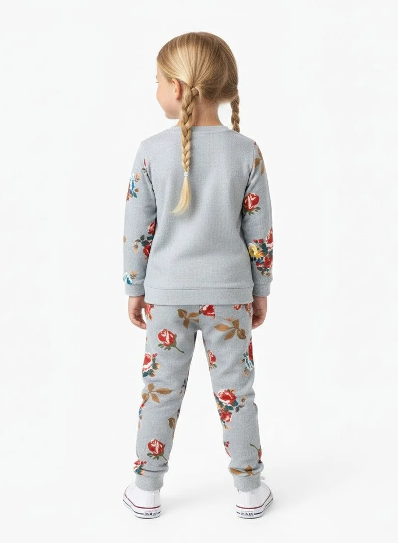 babyqlo Floral Charm Loungewear 2 piece Set for Girls