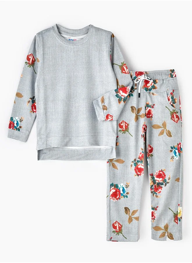 بيبي كلو Floral Charm Loungewear 2 piece Set for Girls