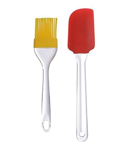 Inditradition Popular Baking Combo Pack Electronic Digital Kitchen Weighing Scale 10kg Silicon Oil Brush Spatula Set 6 Icing Knife 3 Pcs Fondant Icing Scrapper Set Plastic Multicolour - Image 4