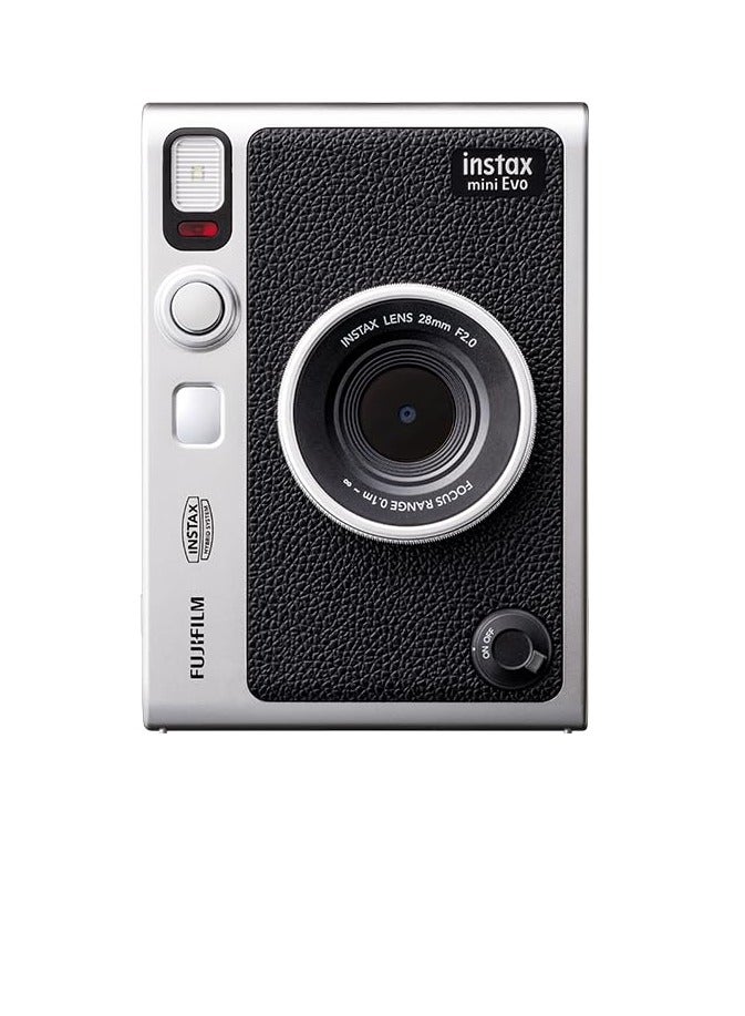 Instax Fujifilm instax mini Evo Instant Film Camera - Black + Mini Film 10 Pack - Image 2