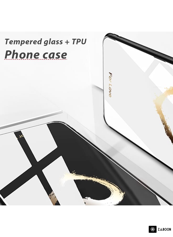 Green Tiger For Honor 9 Lite Colorful Painted Glass Phone Case(Purple Sky) - Image 3