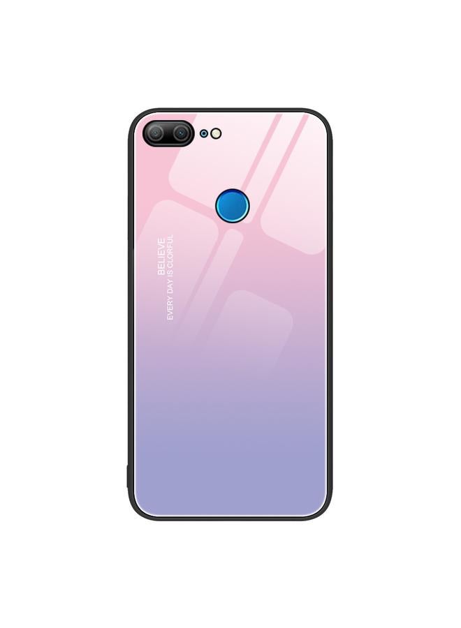 Green Tiger For Honor 9 Lite Colorful Painted Glass Phone Case(Purple Sky) - Image 1