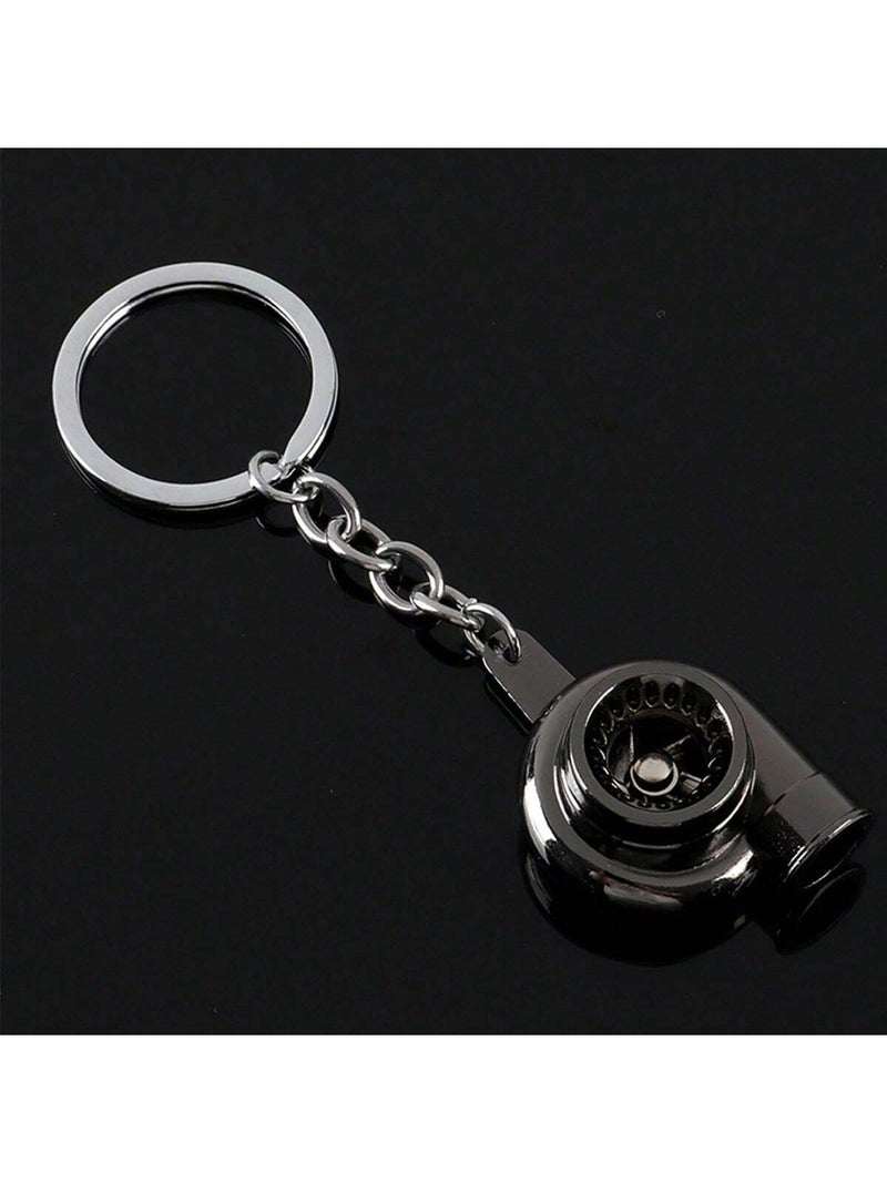 ميدالية مفاتيح معدنية بتصميم تيربو – اكسسوار سيارة أنيق لعشاق السرعة - Image 2