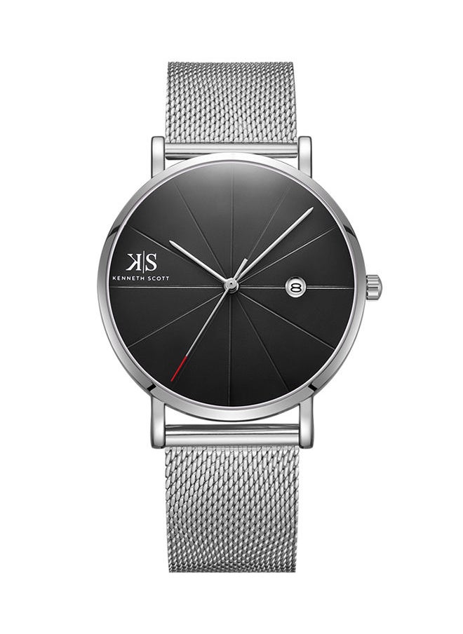 KENNETH SCOTT - Stainless Steel Analog Wrist Watch K22013-SMSB - Image 1