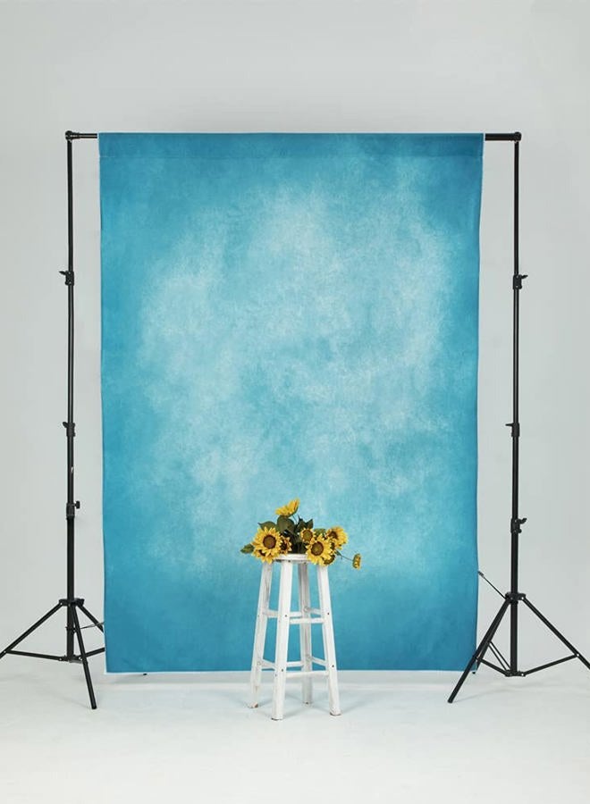 Kate 5x7ft Blue Portrait Backdrops Abstract Blue Photography Backgrounds Vintage Backdrops - Image 4