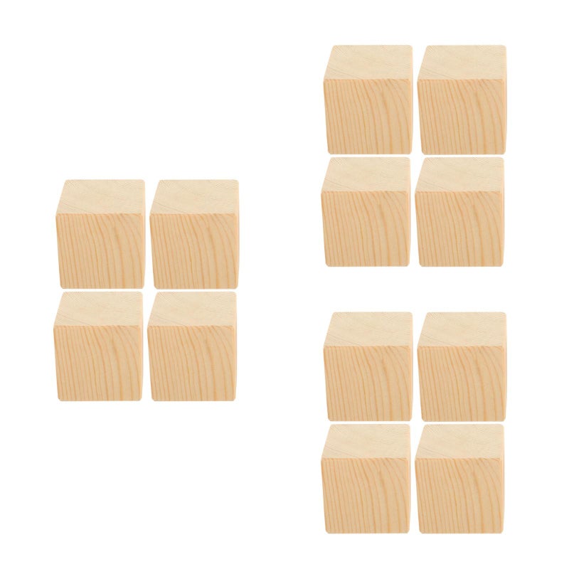 12 Pcs Household Furniture Risers Bed Pads Furniture Risers Wood Blocks Chair Table Lifters - Image 4