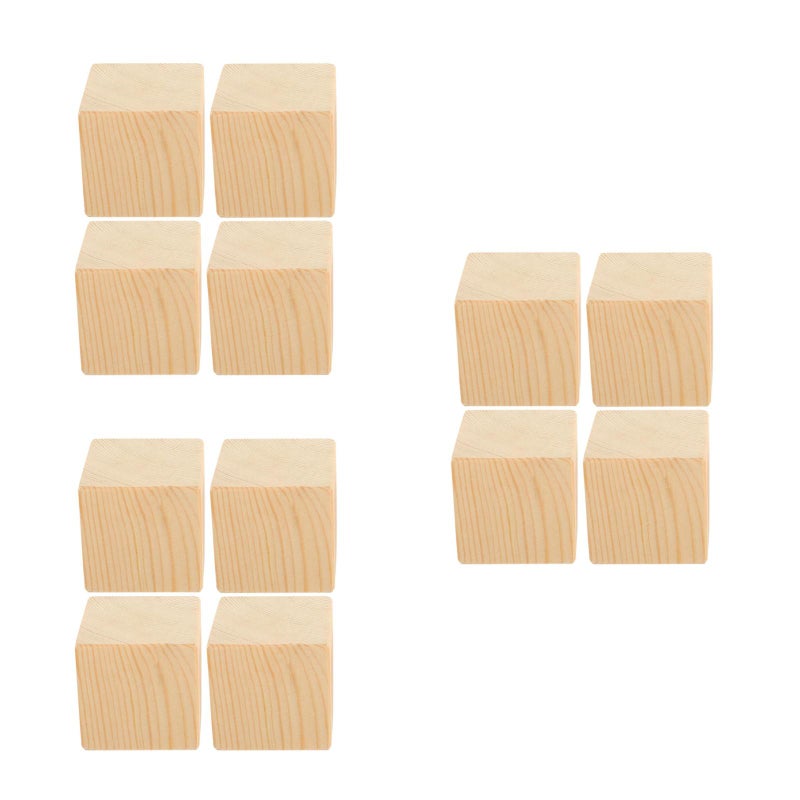 12 Pcs Household Furniture Risers Bed Pads Furniture Risers Wood Blocks Chair Table Lifters - Image 3
