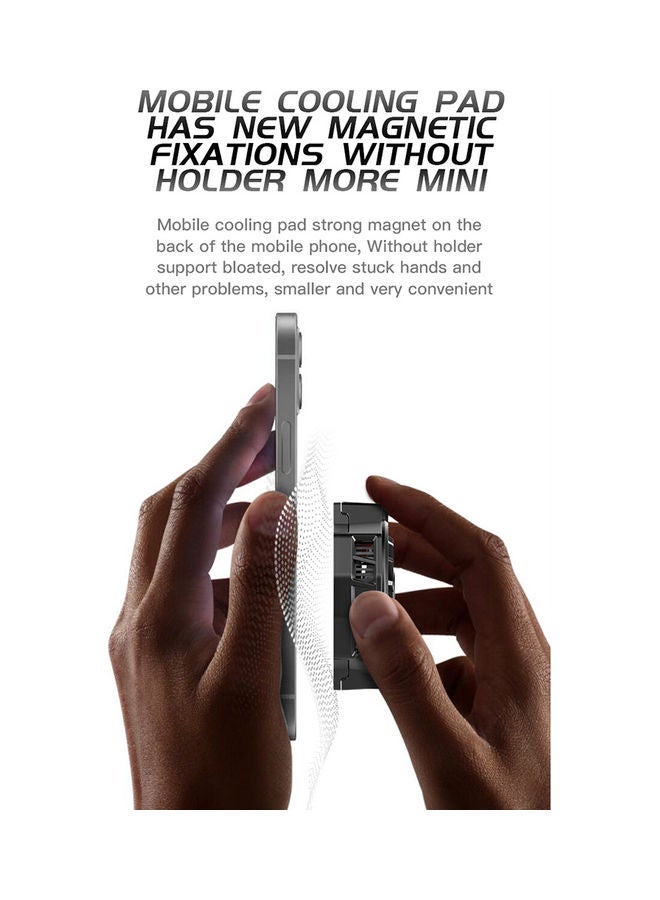 NIBEMINENT Mobile Phone Cooling Pad Black - Image 5