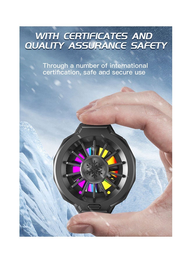 NIBEMINENT Mobile Phone Cooling Pad Black - Image 4