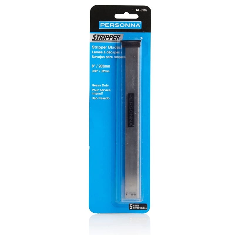 Personna 61-0182 8" Extra Heavy-Duty Stripper Blades - 5 Pack - Image 1