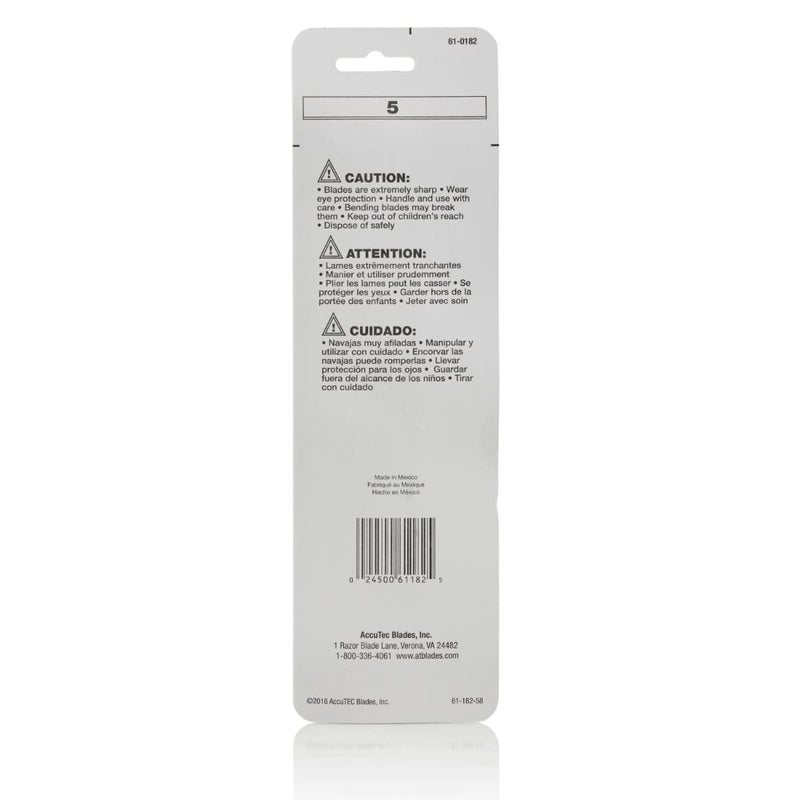 Personna 61-0182 8" Extra Heavy-Duty Stripper Blades - 5 Pack - Image 2