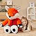 EARTHSOUND Giant Fox Stuffed Animal Plush Toy30 inches Large Realistic Jumbo Big Soft ToysCute Huge Fluffy Plushy Oversized PlushieGifts for Kids - Image 4