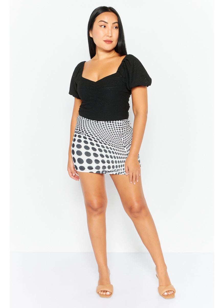 Women Polka Dot Mini Skirt, Black - pzsku/Z53BB7D321FFDD50A83E3Z/45/_/1737642685/252763f0-90cd-4eca-bf71-3ed4be579e8b