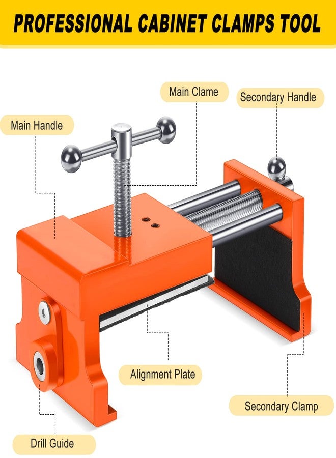 ميناتي 6 قطع من مشابك الخزانة، أدوات تثبيت إطار الوجه، مشابك تثبيت محدودة الحمل حتى 440 رطلاً، مشابك تثبيت إطارات الوجه للخزانات - Image 2