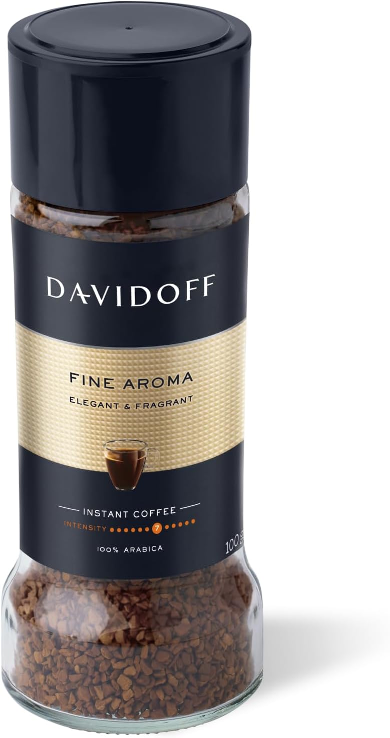 Davidoff قهوة دافيدوف الفاخرة سريعة التحضير - 100 جرام - تحميص متوسط مع شدة 7/12 - Image 1