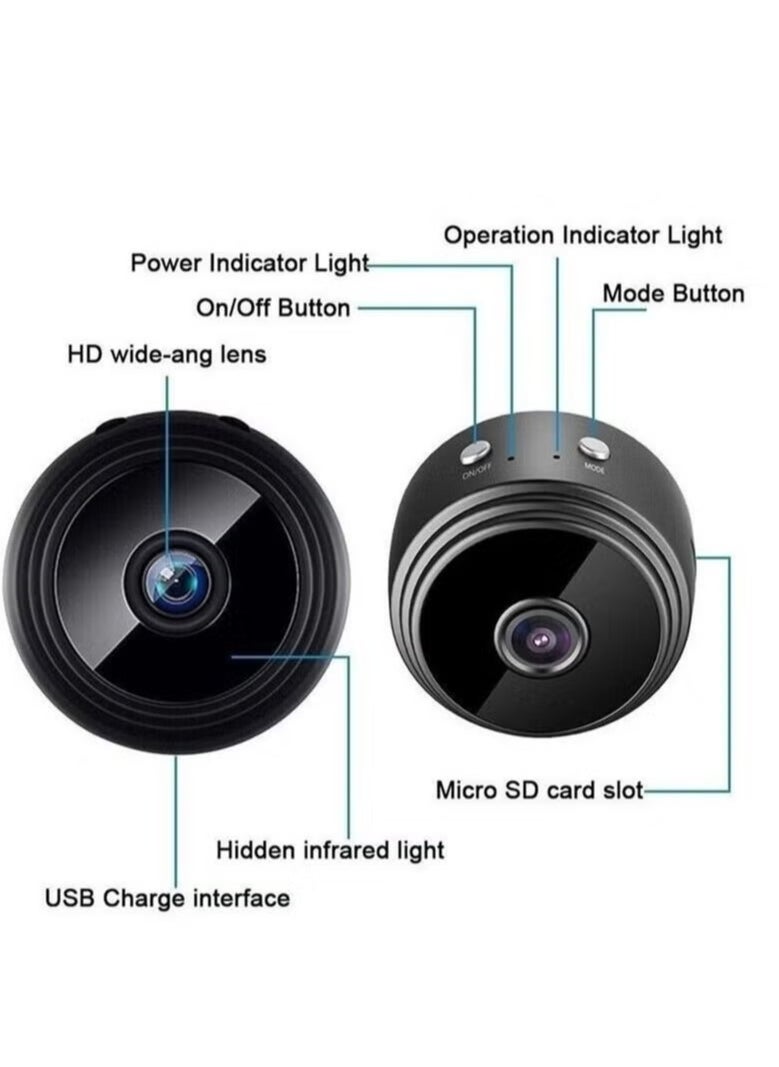 Raxoom 2PACK Mini WiFi Hidden Cameras,Wireless Spy Cameras with Video Live Feed, HD 1080P Home Security Cameras, Baby Nanny Cam,Tiny Smart Cameras with Night Vision and Motion Detection.  - Image 2