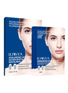 ROUSE ROUSE Microcrystal Nasolabial Folds Patch with Hyaluronic Acid Face Wrinkle Patches Anti-Wrinkle Smile Lines Patches Around Mouth Face Tape 