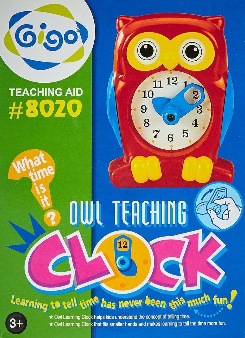 Gigo Aid Owl Teaching Clock, Multicolor - Image 2