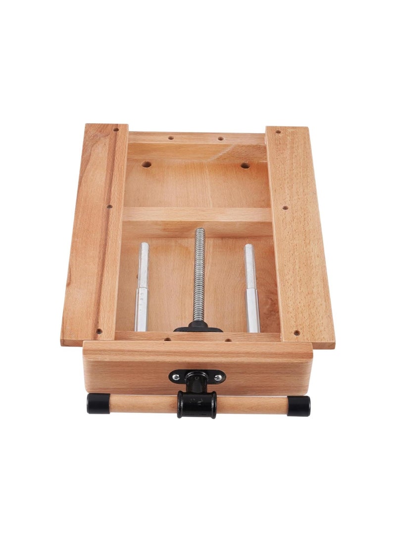 silvercnc - Portable Workbench Woodworking Vise for Workbench Hard Wood Vice Table Wood Bench Vice Woodworking Bench Vices with 2 G-type Fixing Clips - Image 1