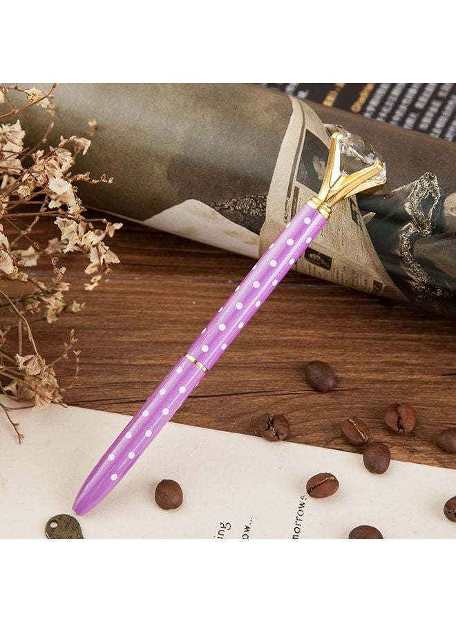 NIBEMINENT 3-Piece Crystal Large Diamond Ballpoint Pen Set Multicolour