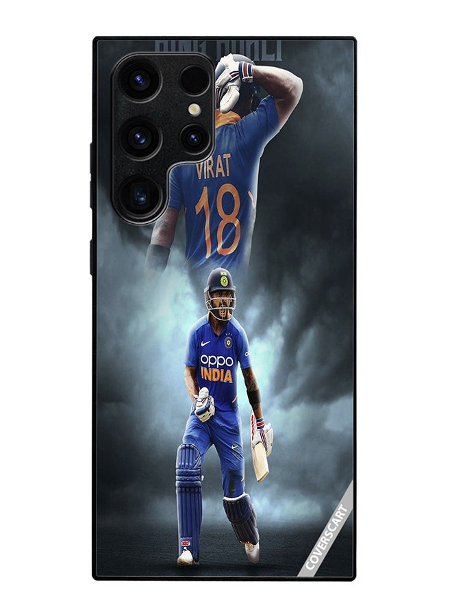 Protective Case Cover For Samsung Galaxy S25 Ultra Virat Kohli Design Multicolour