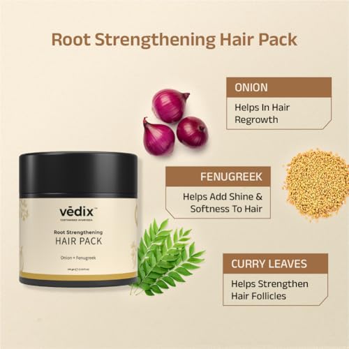 Vedix Ayurvedic Hair growth Kit | 5 product Kit | for Normal, Dry Scalp, Straight Hair | Vedix Hair Oil, Shampoo, Serum, Mask, Conditioner Set - Image 4