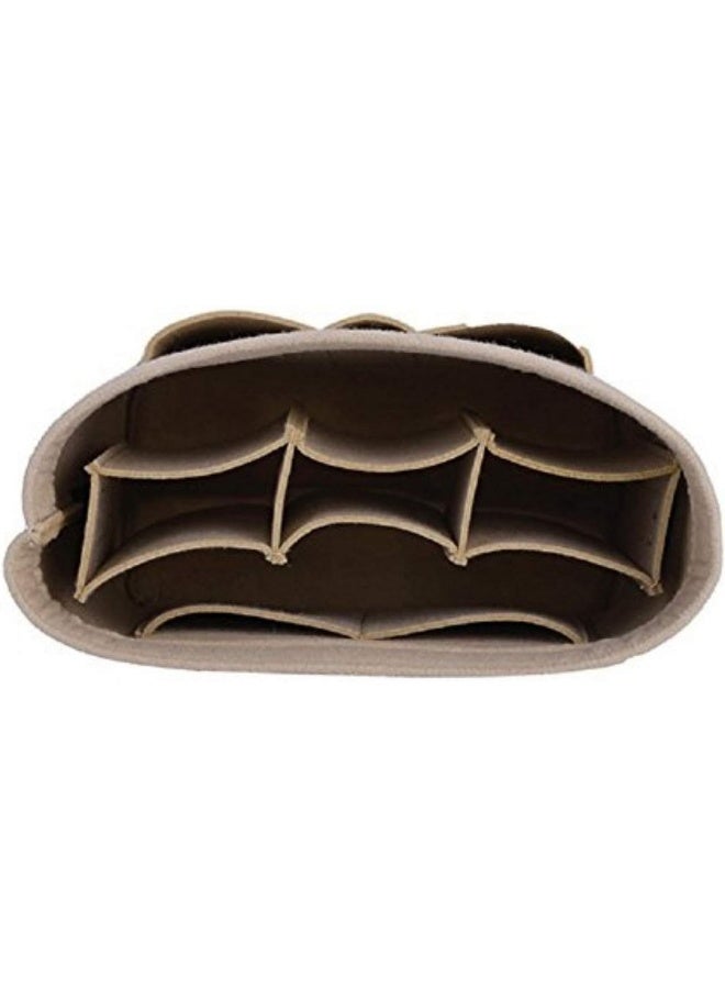 ZTUJO ZTUJO Purse Organizer Insert, Felt Bag Organizer For Handbag Purse Organizer (Small, Beige)  - Image 5