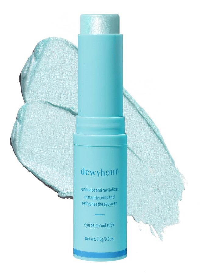 dewyhour Eye Balm for Dark Circles: Cooling Eye Cream Under Eye Treatment, Cool Eye Stick Reduce Wrinkle & Puffiness, Hydrating Balm for Eye Bags Skin Care - Image 1