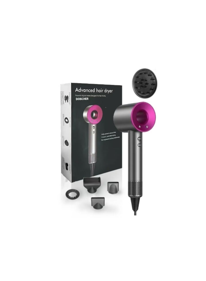 general 1600W Hair Dryer Professonal Ionic Blow dryers Thermo-Control Hairdryer Fast Drying Low Noise with Concentrator and Diffuser - Image 3