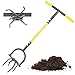 Jardineer Jardineer Manual Twist Tiller Hand, Garden Twist Tiller Heavy Duty, Garden Claw Cultivator for Flower Box and Raised Bed  - Image 2