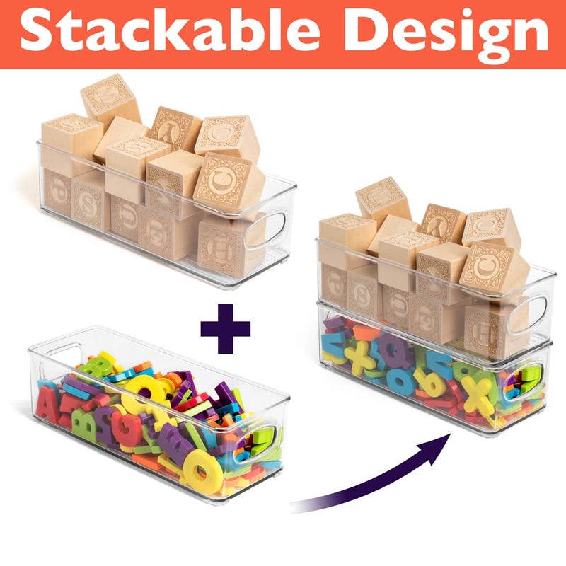 ClearSpace Plastic Pantry Organization and Food Storage Bin â€“ Great Kitchen Storage â€“ Fridge Organizer Bins â€“ 4 Pack - Image 4