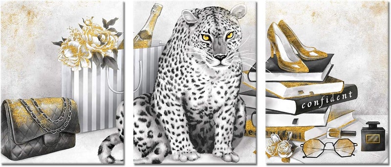 Kalormore Glam Fashion Canvas Wall Art - Image 1