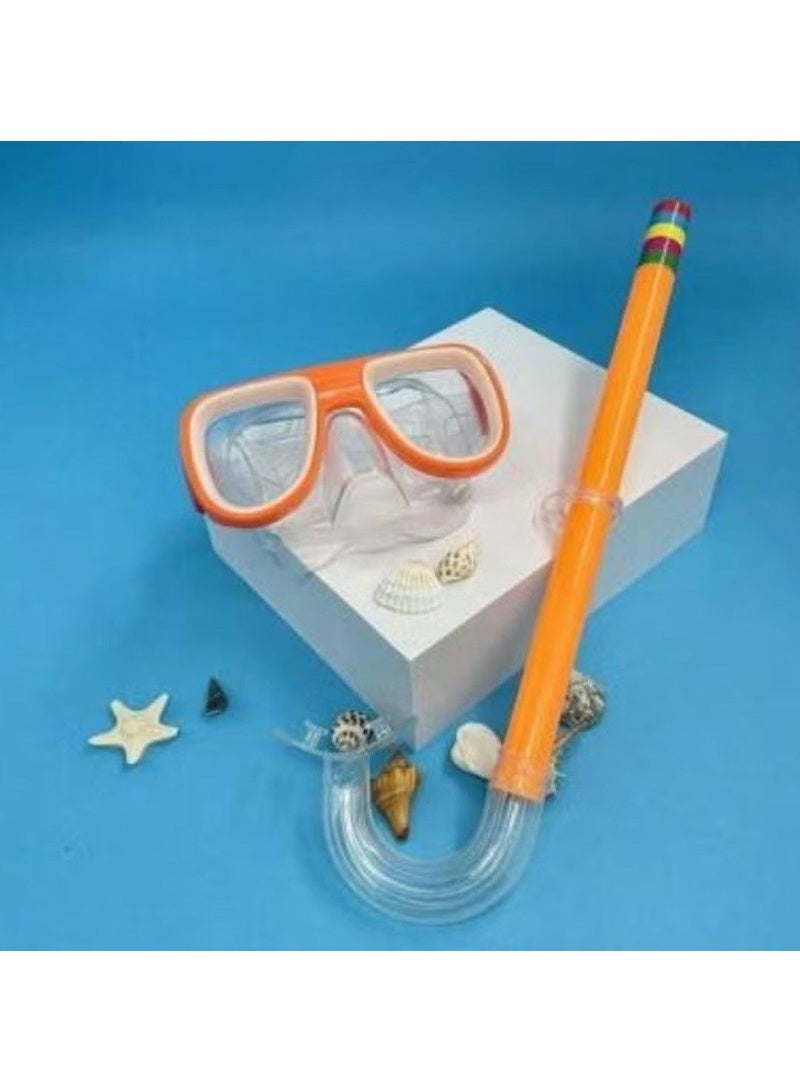 Children's diving set, diving mask with adjustable strap, anti-fog diving mask, children's swimming goggles for boys and girls, ages 6 to 14 - swimming supplies - children's swimming goggles - swimming equipment - children's diving set. - Image 2