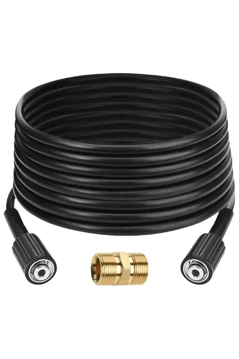 Jet Wash Extension Pressure Washer Hose Tool Black 10meter - Image 1